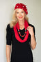 A809 Ball Scarf - Red