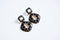 A704 Ring Earring - Blk/Gold