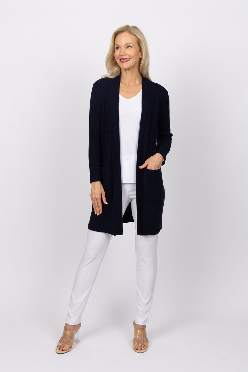 5336 Dyna Knit Pocket Cardigan - Navy/Ink