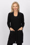 5217 Crystal Pocket Cardigan - Black