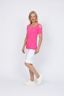 4329 Cutaway Top - Pink