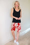 4175 Manhattan Cuff Short - Red/White
