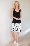 4175 Manhattan Cuff Short - White Daisy