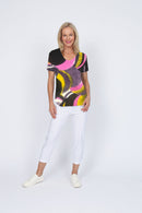 4236E Sorento Short Sleeve Raglan - Purple Space