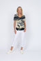 4236E Sorento Short Sleeve Raglan - Navy Snake