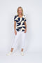 4236E Sorento Short Sleeve Raglan - Navy Swirl