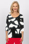 4237e Sorento 3/4 Raglan - Geo Black