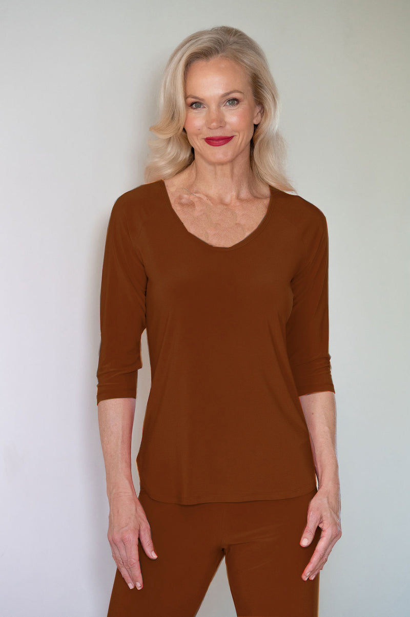 4237e Sorento 3/4 Raglan - Tan