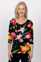 4237e Sorento 3/4 Raglan - Flowers