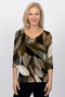4237e Sorento 3/4 Raglan - Multi Leaves