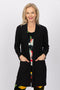 4265E Pocket Cardigan - Black