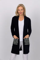 4265E Pocket Cardigan - Black Shape