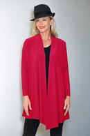 4269E Drape Cardigan - Red