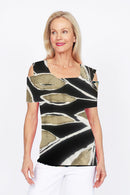 4329 Cutaway Top - Leaf