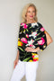 4488 Dolman Top - Flowers