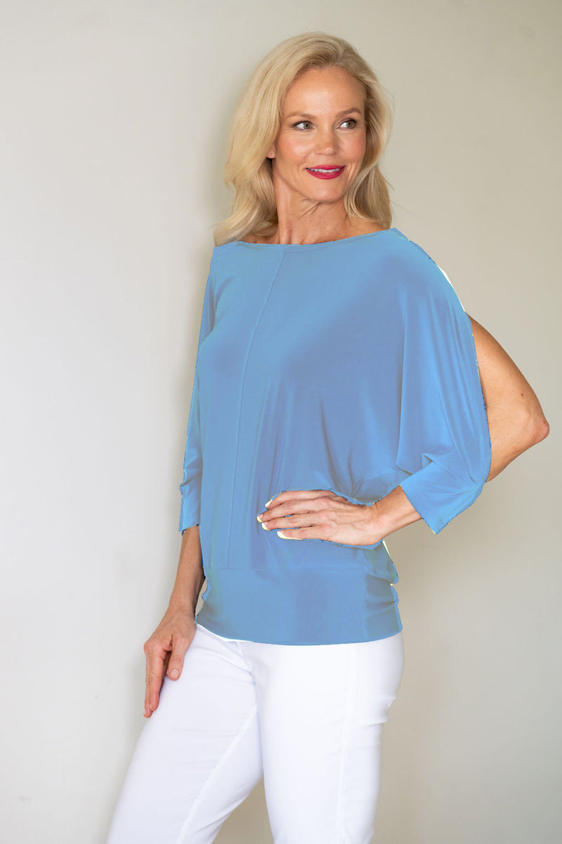 4488 Dolman Top - Blue