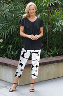 4648 7/8 Jean Pant - White Daisy