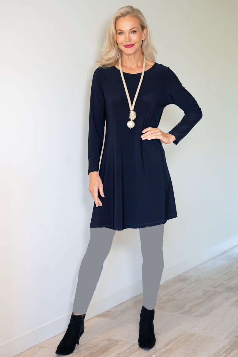 4777 Plain Long Tight - Pewter