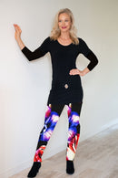 4777 Plain Long Tight - Floral Spray