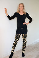 4777 Plain Long Tight - Leopard