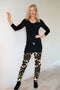 4777 Plain Long Tight - Leopard