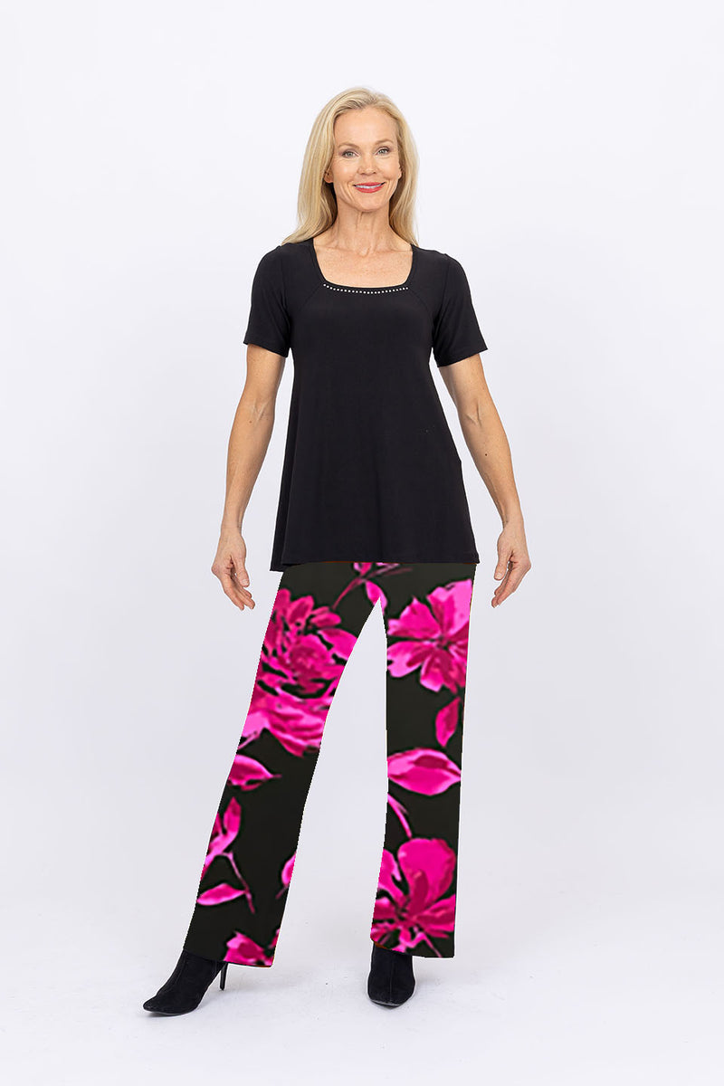 4881 Palazzo Pant - Pink Flower