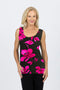 5024 Basic singlet - Pink Flower