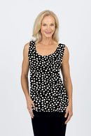 5024 Basic singlet - Blue/Wht Spot