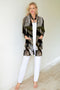 5042 Pocket Cardigan - Multi Leaves