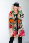 5042 Pocket Cardigan - White Flowers