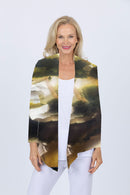 5064 Short Drape Cardi - Duskline