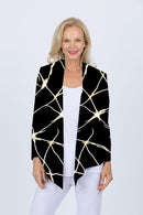 5064 Short Drape Cardi - Lightning