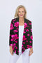 5064 Short Drape Cardi - Pink Flower
