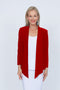 5064 Short Drape Cardi - Red