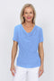 5078 Cowl Top - Blue