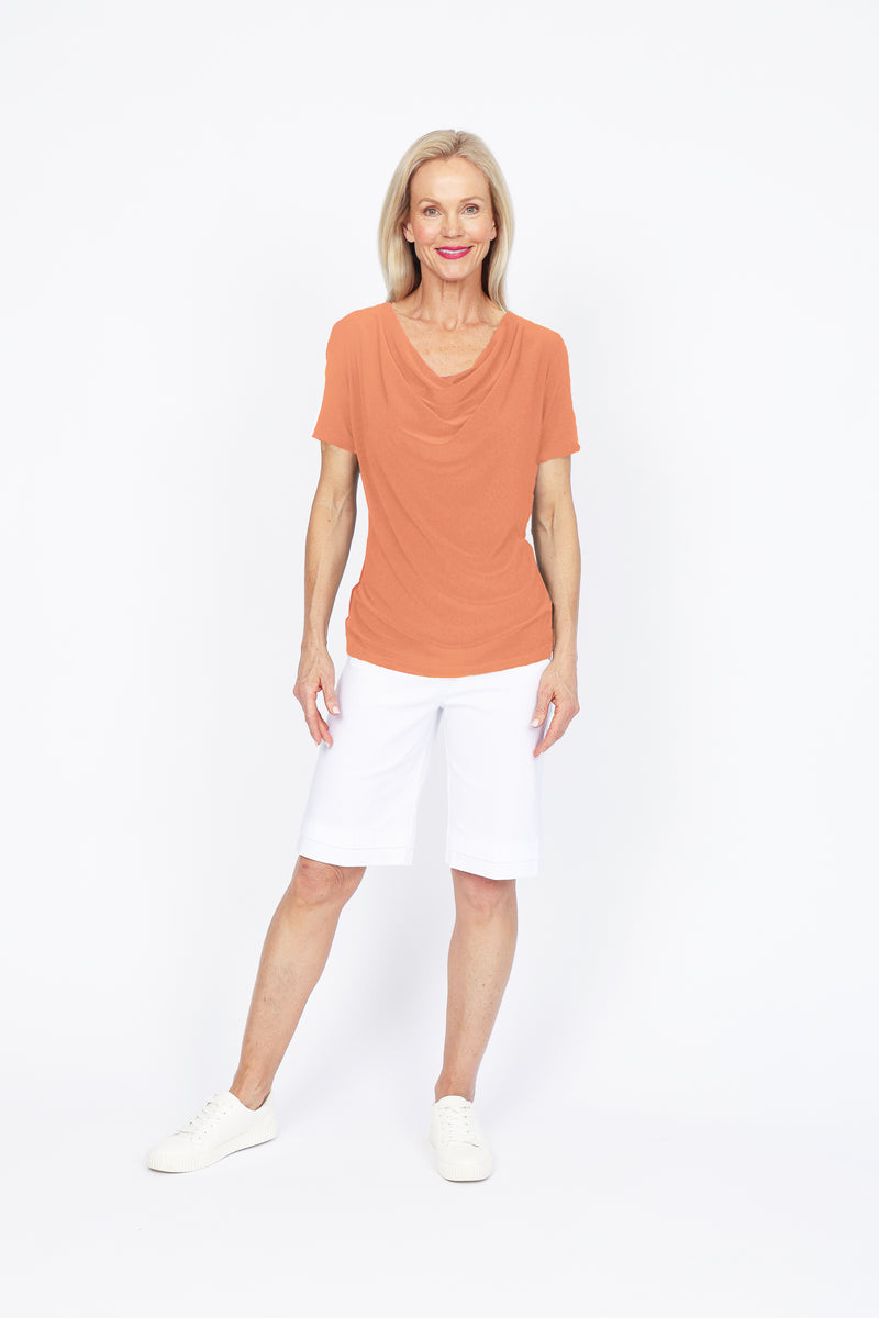 5078 Cowl Top - Peach