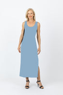 5096 Slim Singlet Dress - Blue