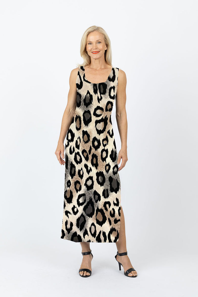 5096 Slim Singlet Dress - Lynx