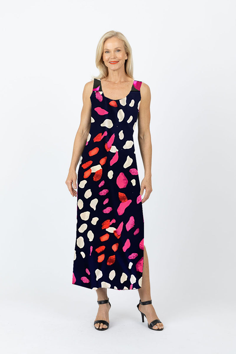 5096 Slim Singlet Dress - Splash