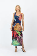5096 Slim Singlet Dress - Tropical