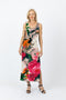 5096 Slim Singlet Dress - White Flowers