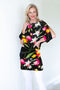 5121 Dolman Dress - Flowers