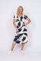 5172 Two Way Dress - Navy Swirl