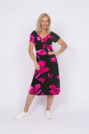 5172 Two Way Dress - Pink Flower