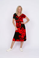 5172 Two Way Dress - Red Rose