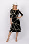 5191 3/4 Sleeve Two Way Dress - Lightning