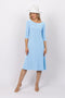 5191 3/4 Sleeve Two Way Dress - Blue