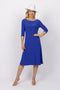 5191 3/4 Sleeve Two Way Dress - Cobalt