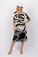 5191 3/4 Sleeve Two Way Dress - Vanta