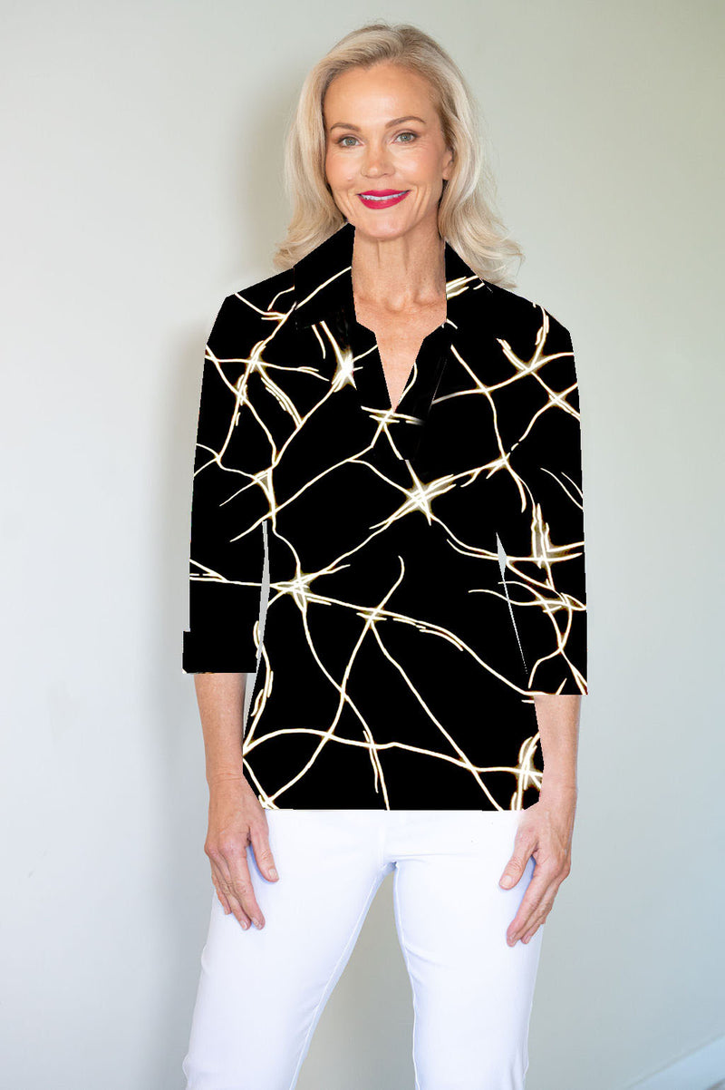 5194 Crystal Trim Polo - Lightning
